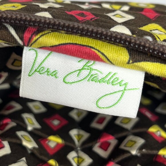 Vera Bradley Puccini Crossbody Bag Purse Brown Pink - Picture 9 of 9